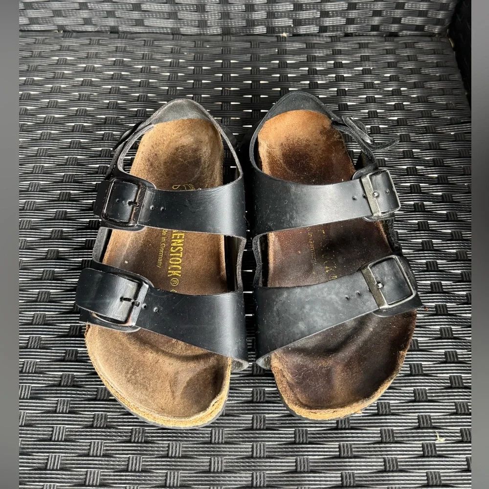 Birkenstock Arizona Leather Sandals Black Size 35 (US Women’s 4-4.5)